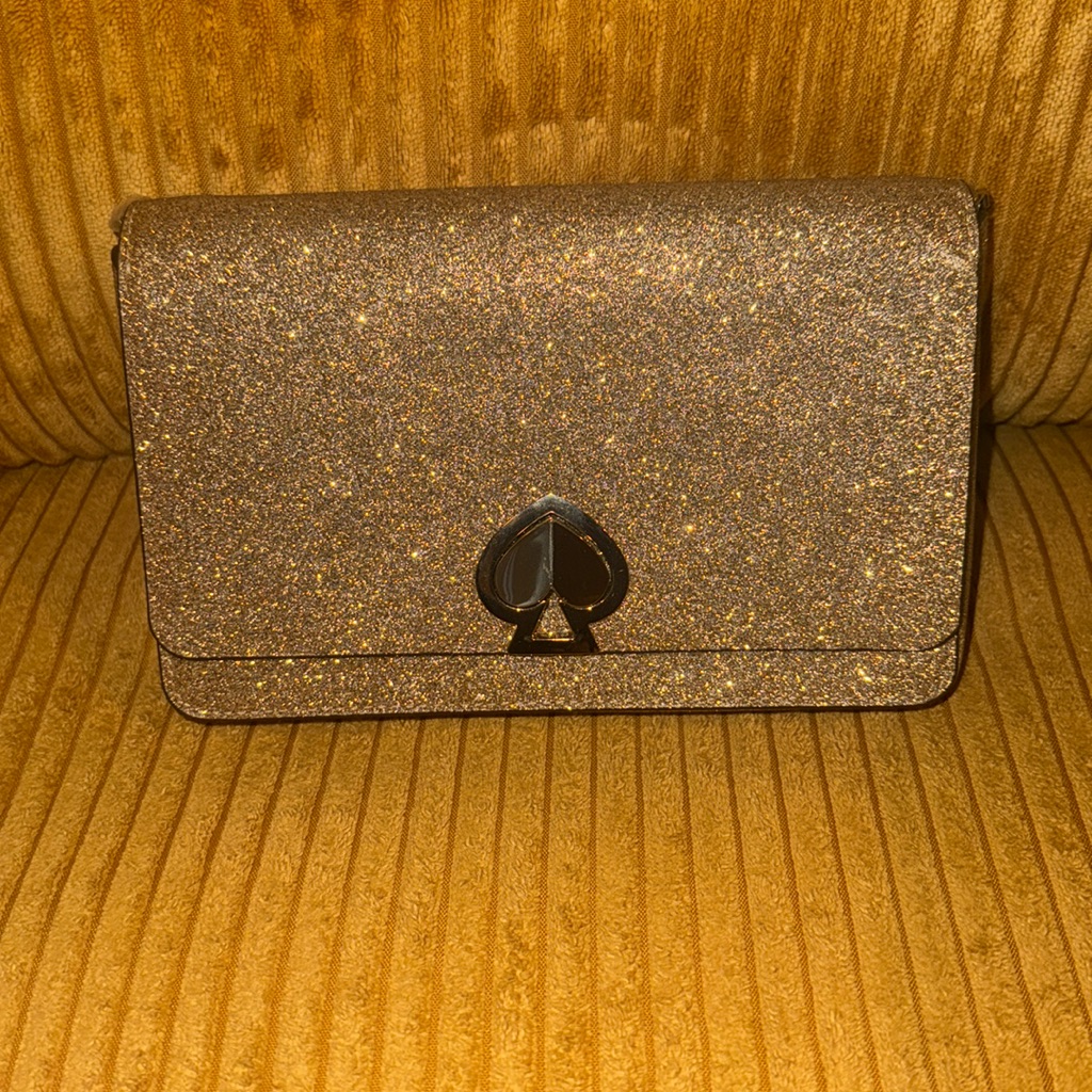 Gold Kate Spade Twistlock Purse